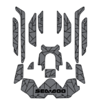 Mideum Gray+Black / Fractal / Seadoo