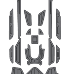 Mideum Gray+Black / Teak
