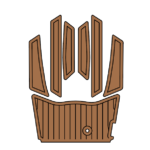 Light brown+Black / Faux Teak